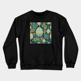 Easter eggs and flowers Crewneck Sweatshirt